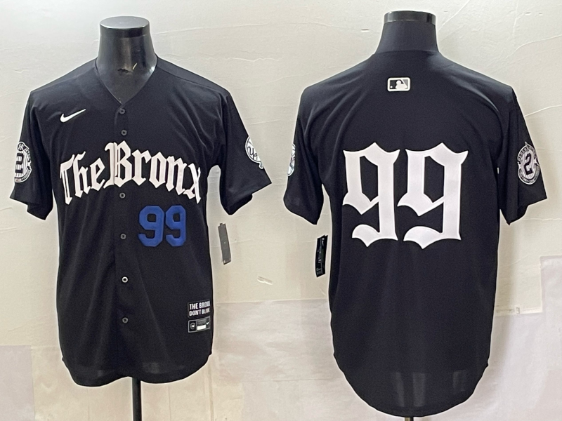 Men New York Yankees #99 Judge black MLB 2025 Nike jersey 0022->new york yankees->MLB Jersey